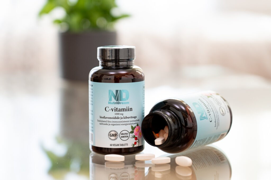 C-vitamiin bioflavonoidide ja kibuvitsaga